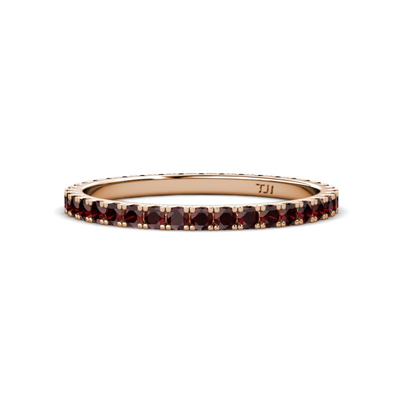 Lara 2.00 mm Red Garnet Eternity Band 
