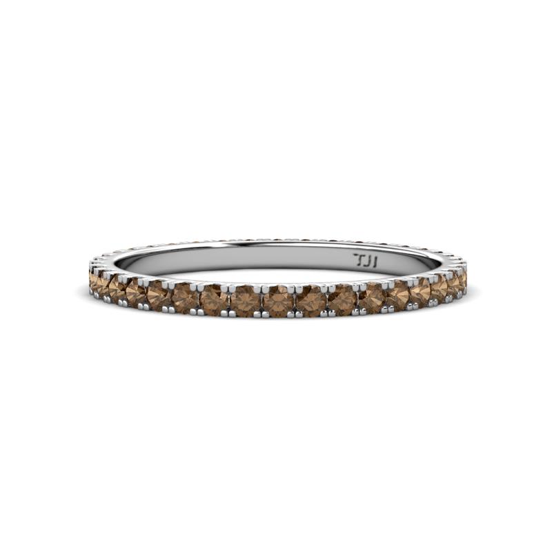 Lara 2.00 mm Smoky Quartz Eternity Band 