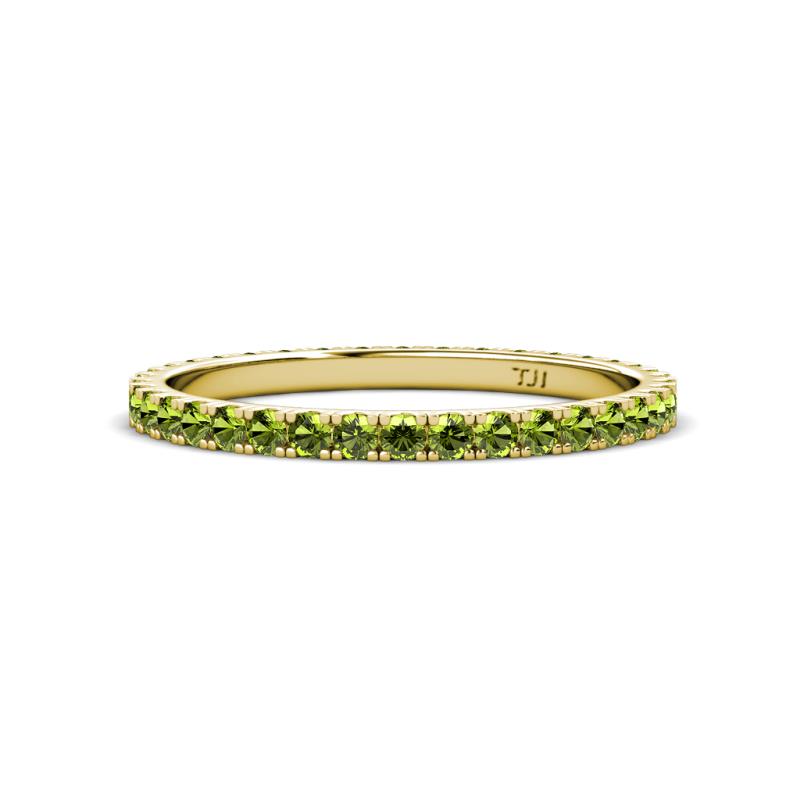 Lara 2.00 mm Peridot Eternity Band 