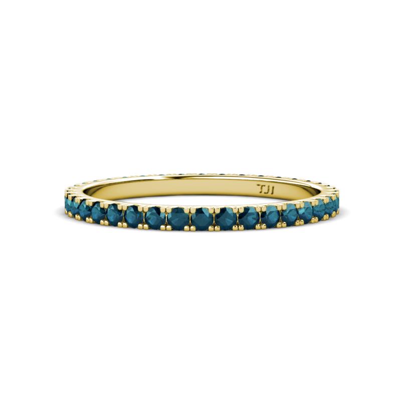 Lara 2.00 mm Blue Diamond Eternity Band 