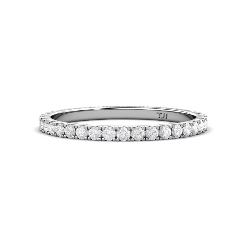 Lara 2.00 mm White Sapphire Eternity Band 