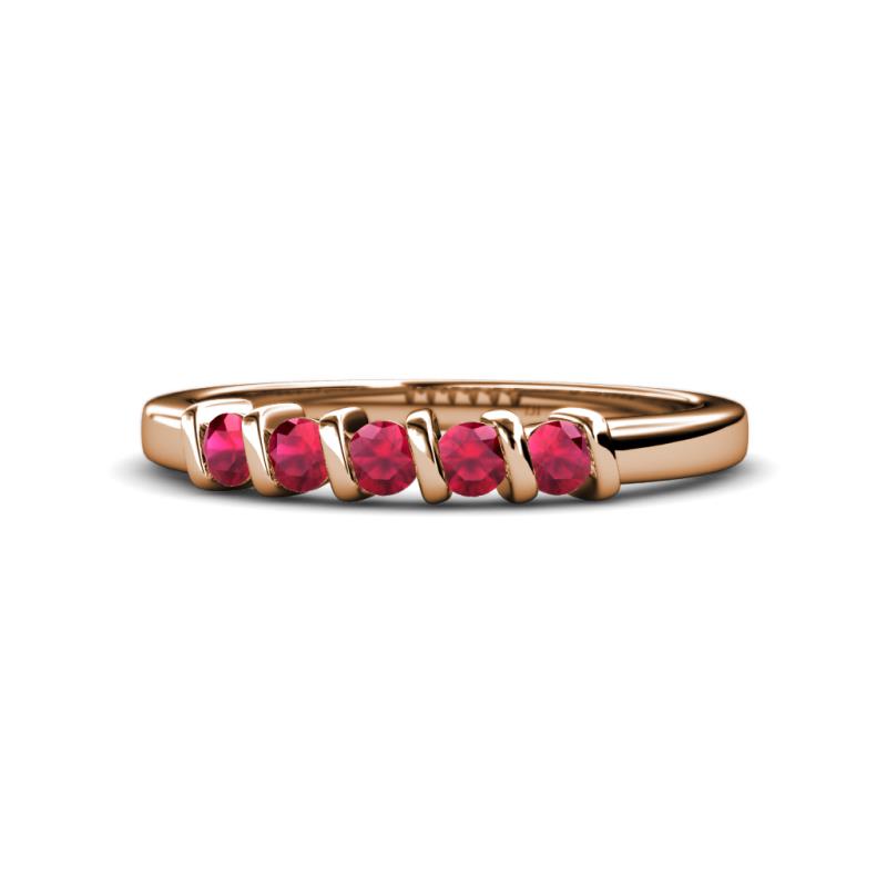 Talia Ruby Wedding Band 