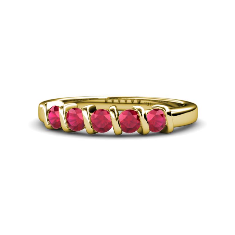 Talia Ruby Wedding Band 