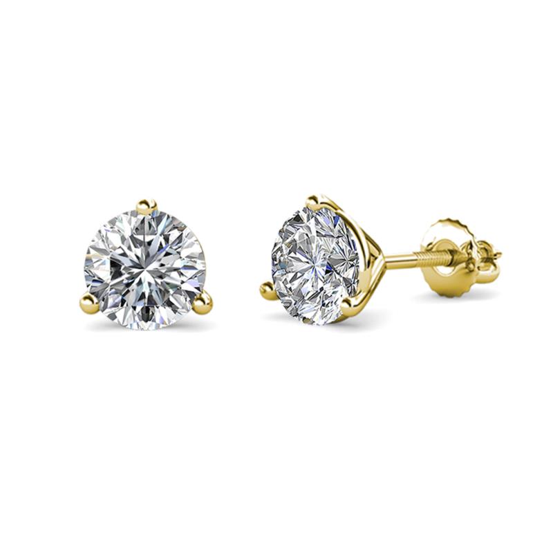 Pema Diamond (5.2mm) Martini Solitaire Stud Earrings 