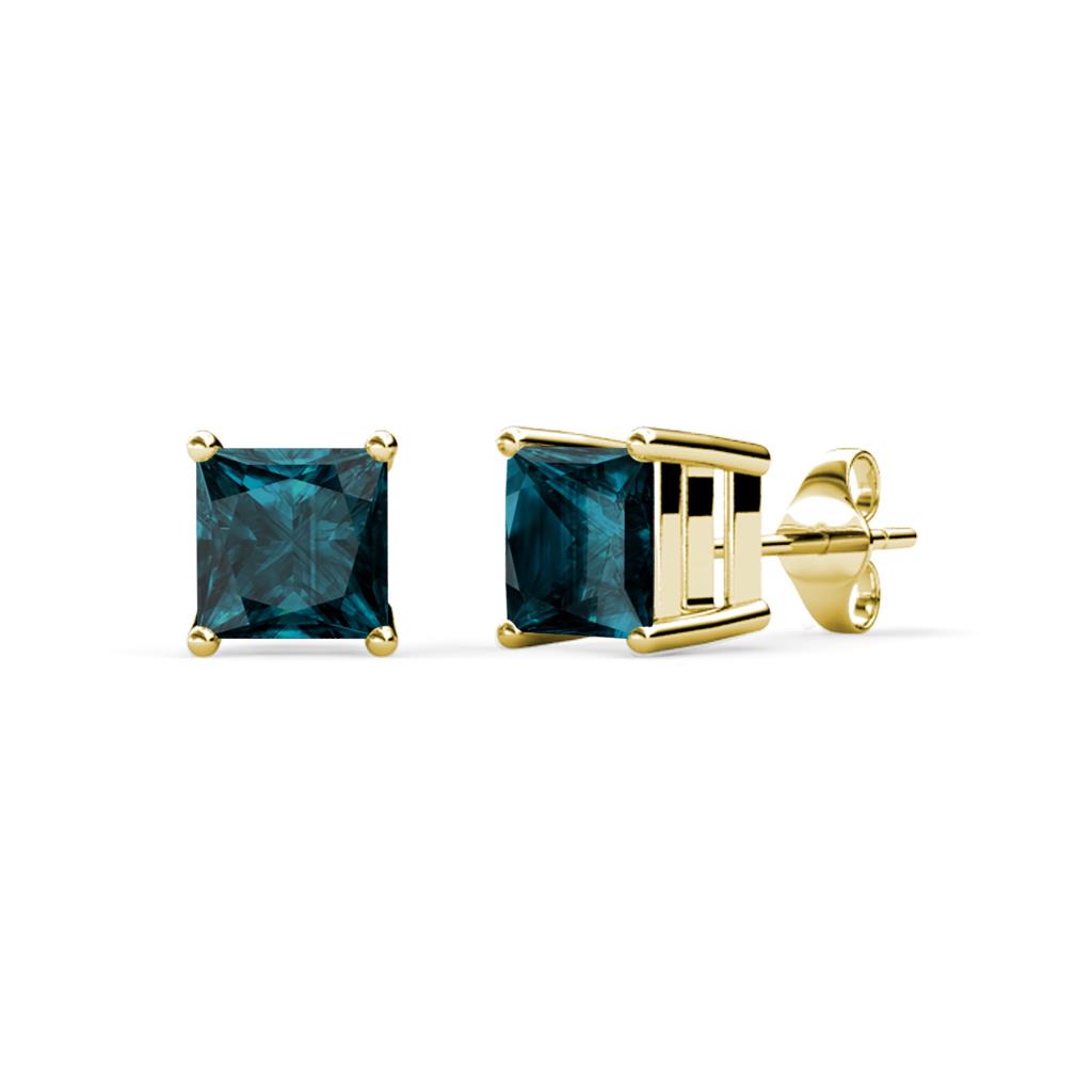 Zoey London Blue Topaz (4mm) Solitaire Stud Earrings 