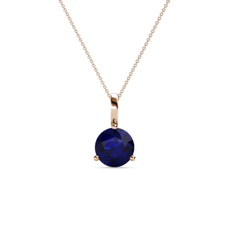Sheryl 5.80 mm Blue Sapphire Solitaire Pendant 
