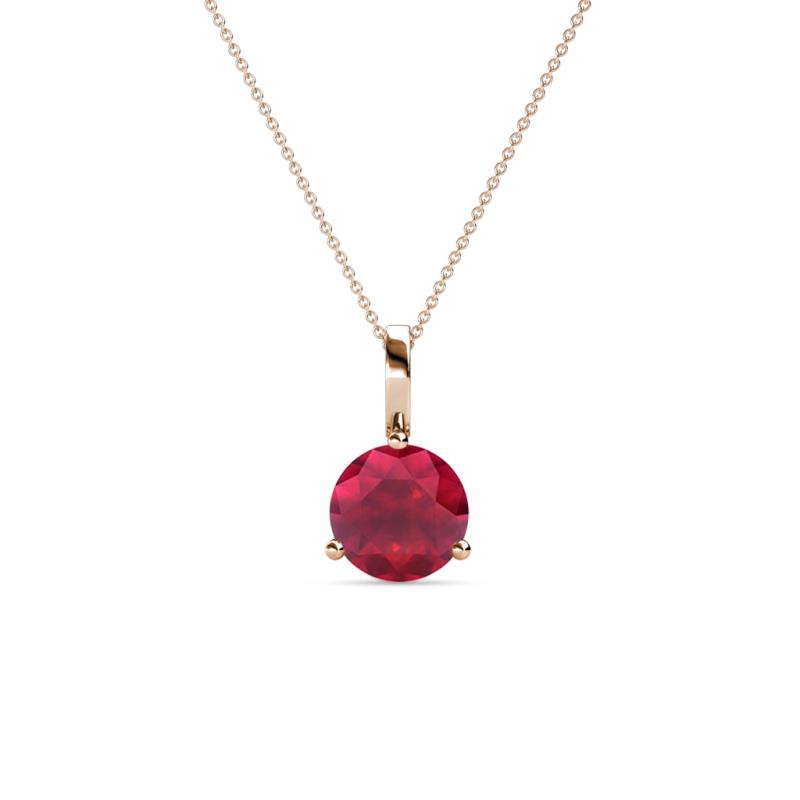 Sheryl 5.80 mm Ruby Solitaire Pendant 