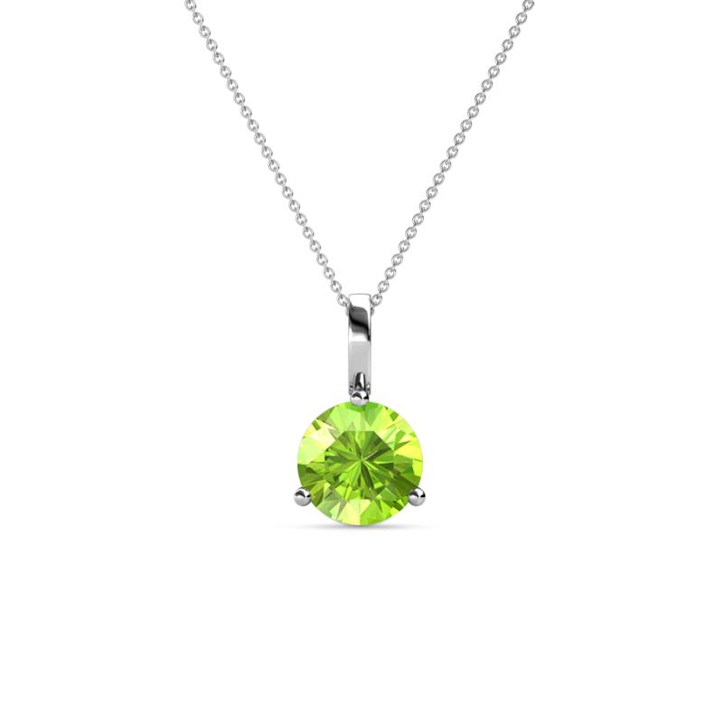 Sheryl 5.80 mm Peridot Solitaire Pendant 