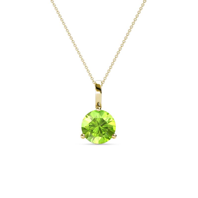 Sheryl 5.80 mm Peridot Solitaire Pendant 