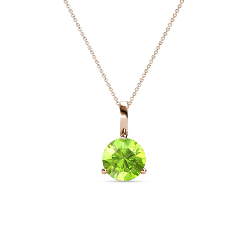 Sheryl 5.80 mm Peridot Solitaire Pendant 