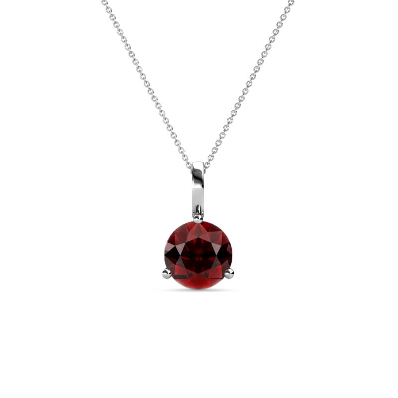 Sheryl 5.80 mm Red Garnet Solitaire Pendant 