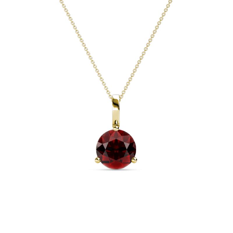 Sheryl 5.80 mm Red Garnet Solitaire Pendant 