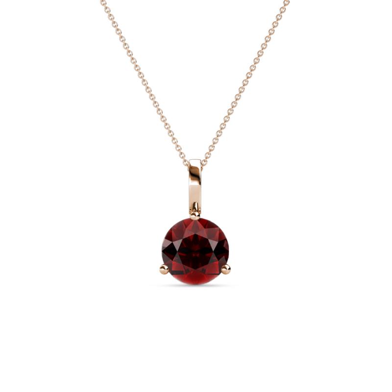 Sheryl 5.80 mm Red Garnet Solitaire Pendant 