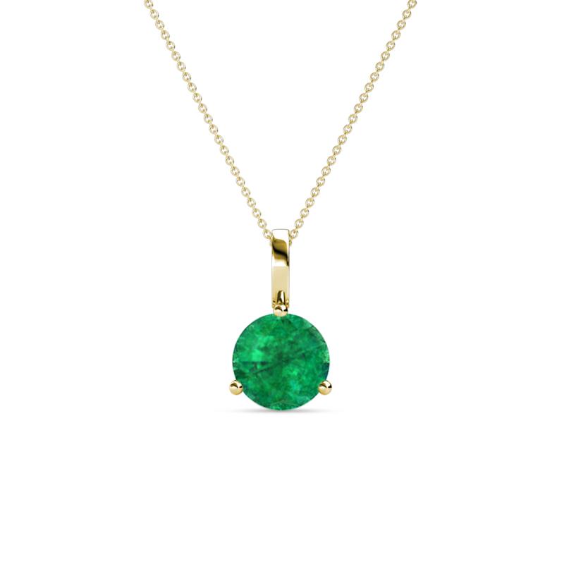 Sheryl 5.80 mm Emerald Solitaire Pendant 