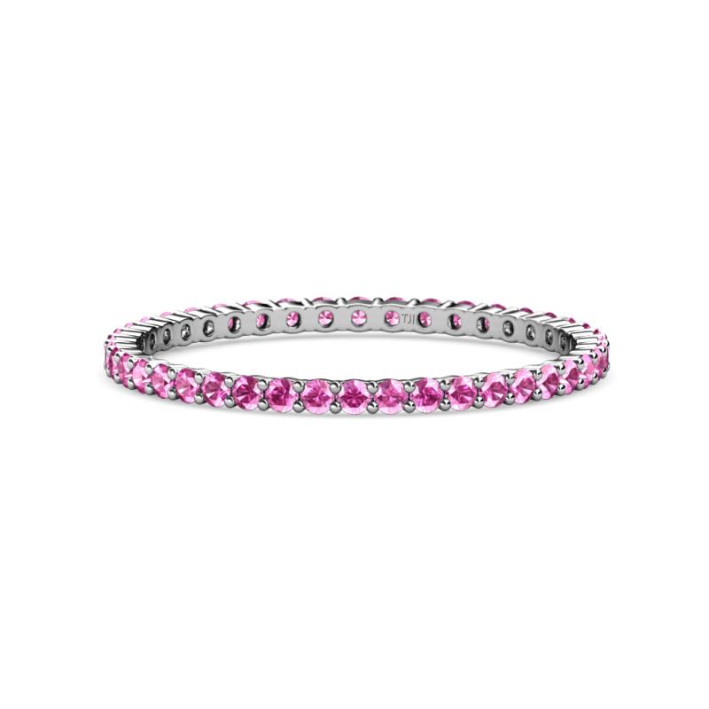 Joyce 1.50 mm Pink Sapphire Eternity Band 