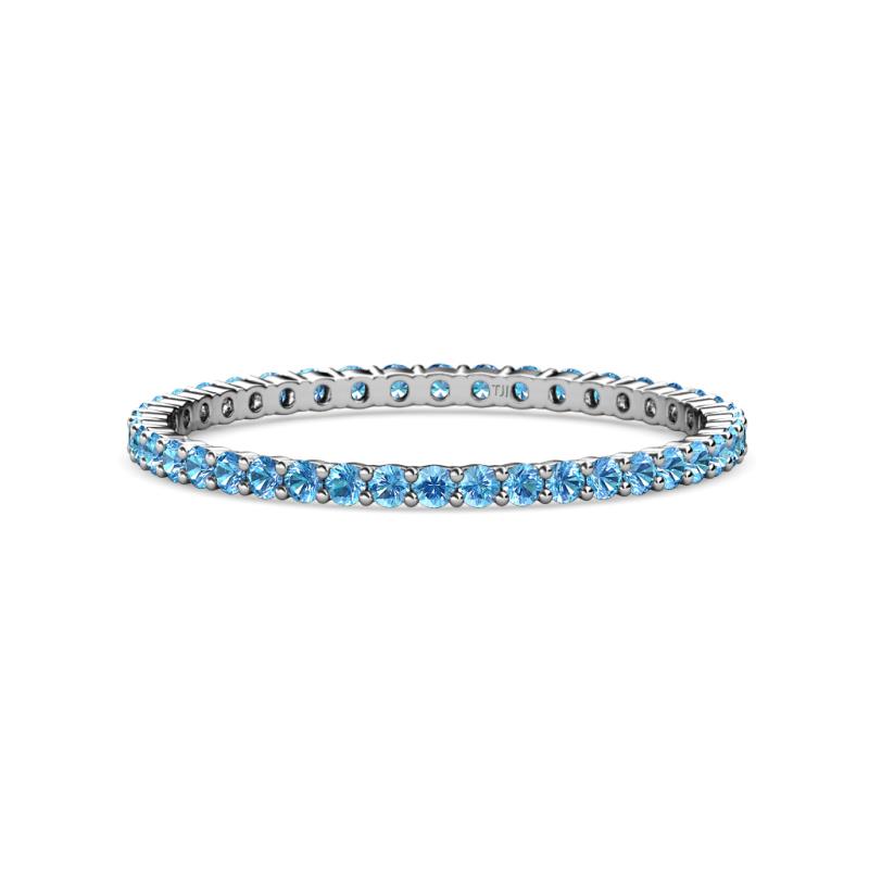 Joyce 1.50 mm Blue Topaz Eternity Band 