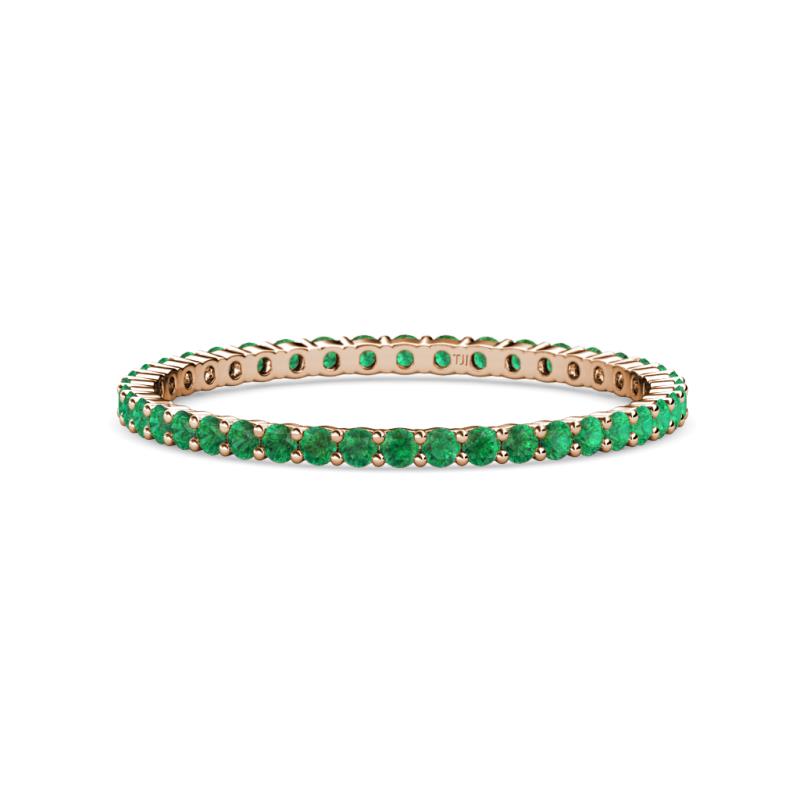 Joyce 1.50 mm Emerald Eternity Band 