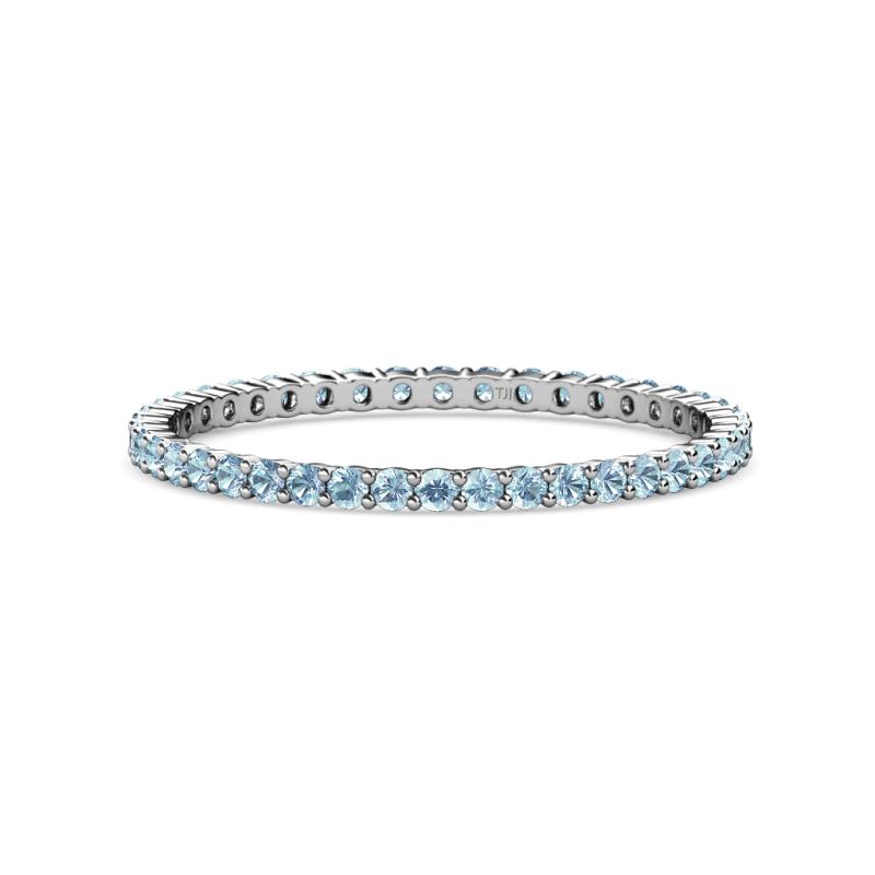 Joyce 1.50 mm Aquamarine Eternity Band 