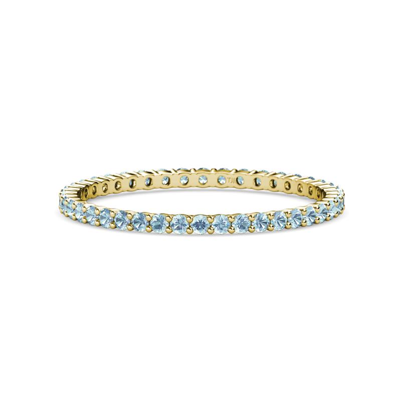Joyce 1.50 mm Aquamarine Eternity Band 