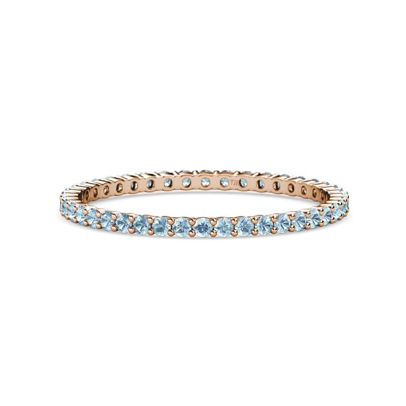 Joyce 1.50 mm Aquamarine Eternity Band 