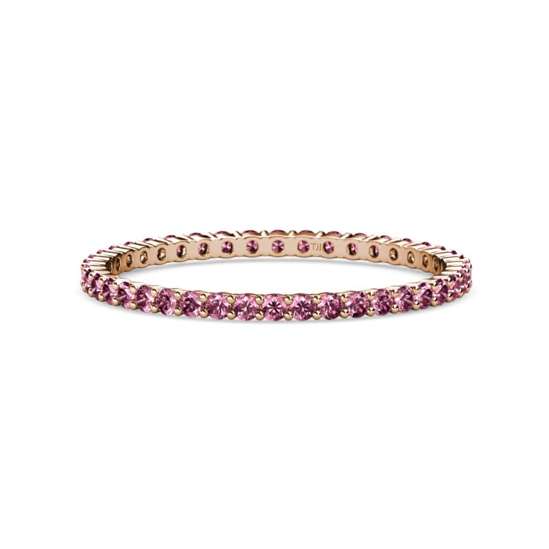 Joyce 1.50 mm Pink Tourmaline Eternity Band 