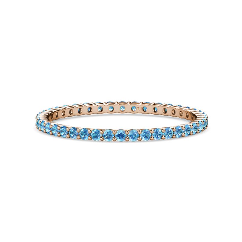 Joyce 1.50 mm Blue Topaz Eternity Band 