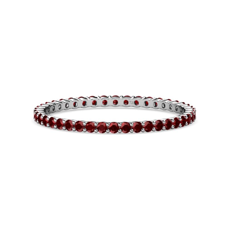 Joyce 1.50 mm Red Garnet Eternity Band 