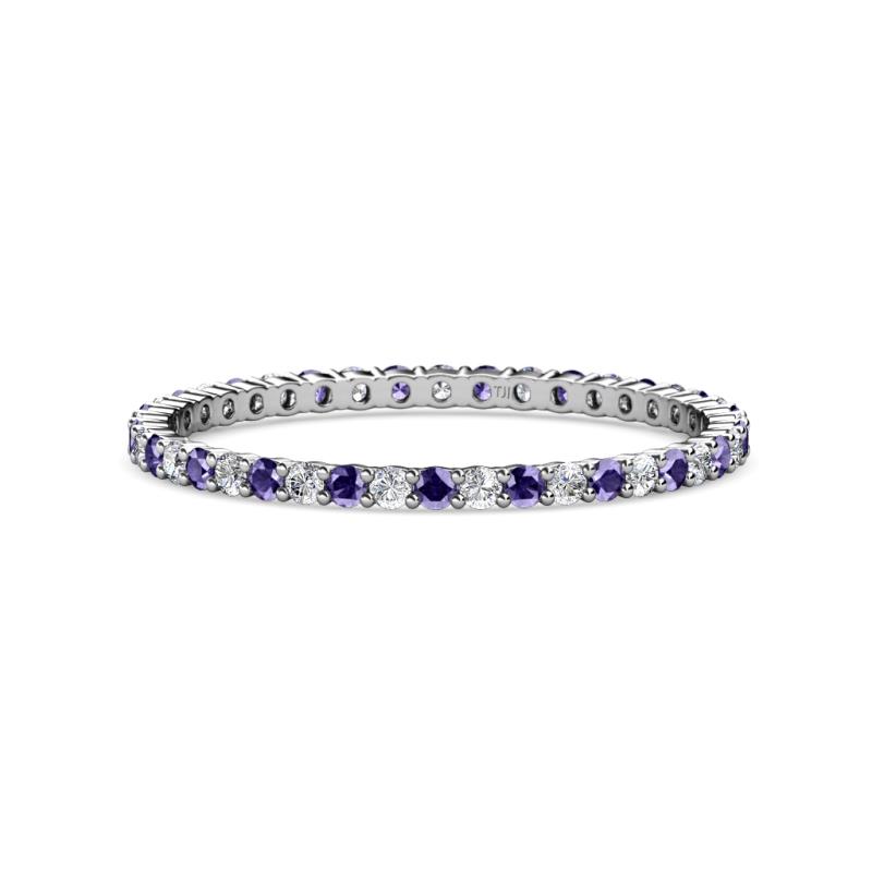 Joyce 1.50 mm Iolite and Diamond Eternity Band 
