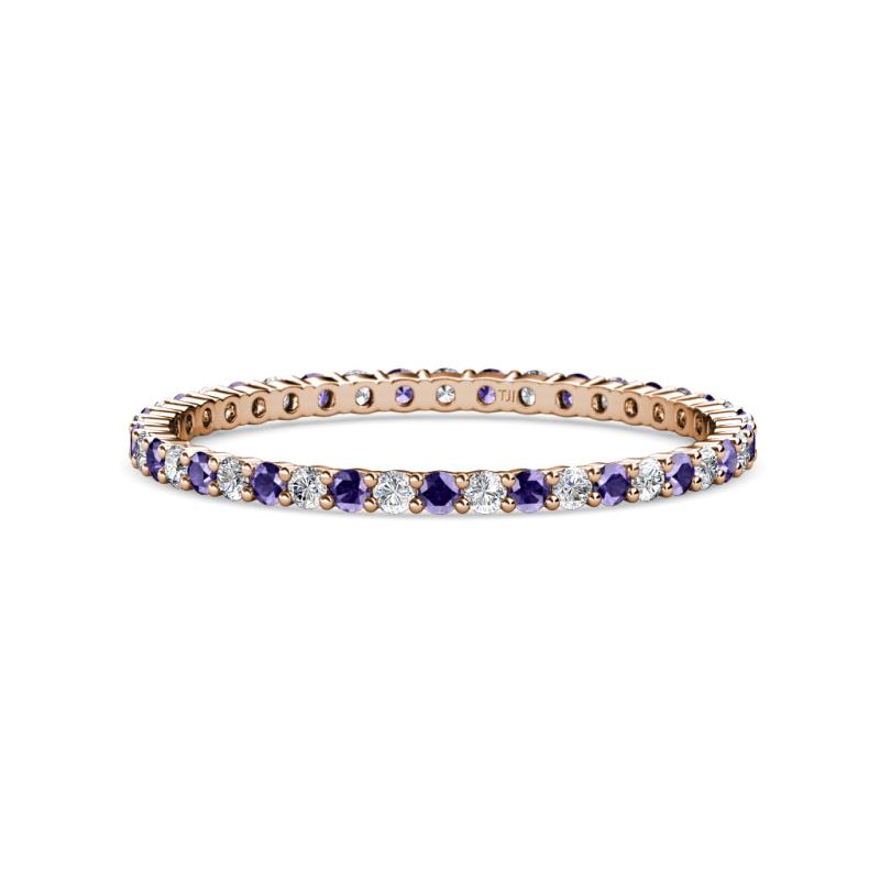 Joyce 1.50 mm Iolite and Diamond Eternity Band 