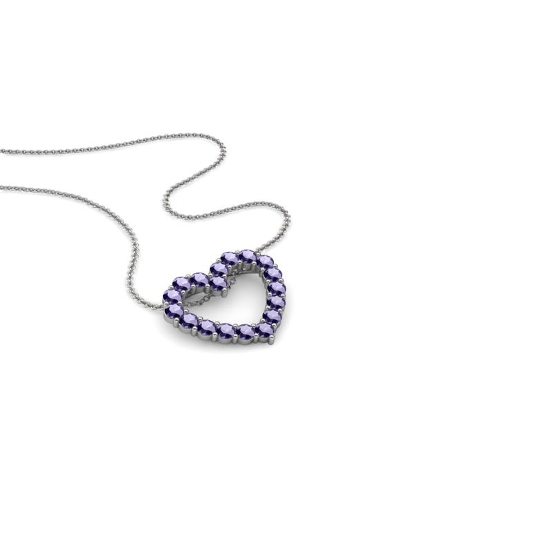 Zayna Iolite Heart Pendant 