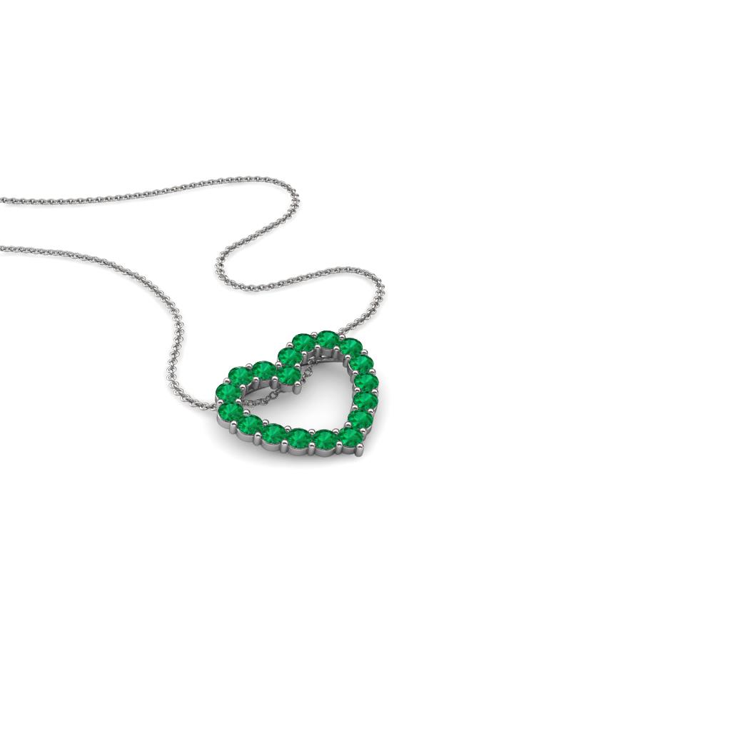 Zayna Emerald Heart Pendant 