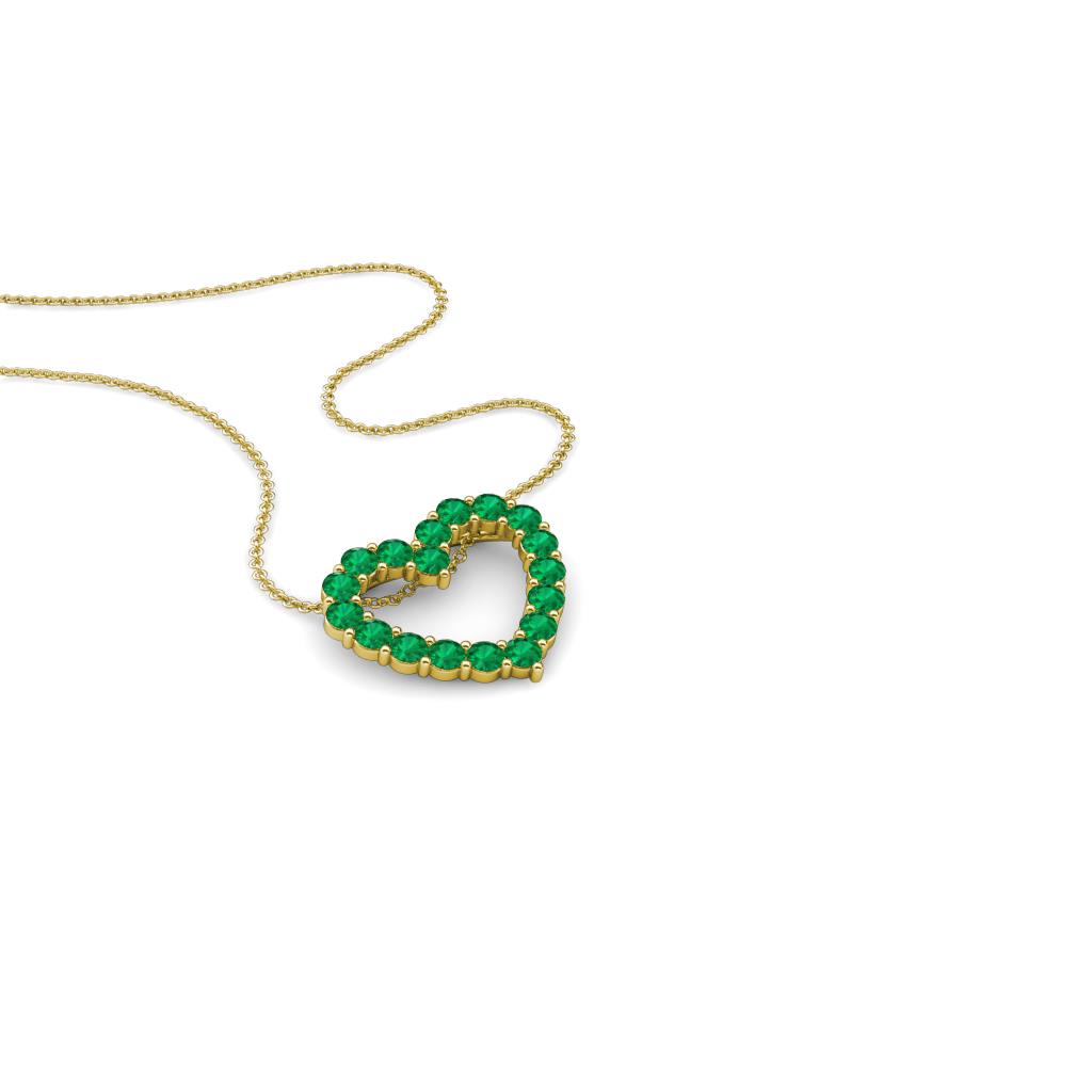 Zayna Emerald Heart Pendant 