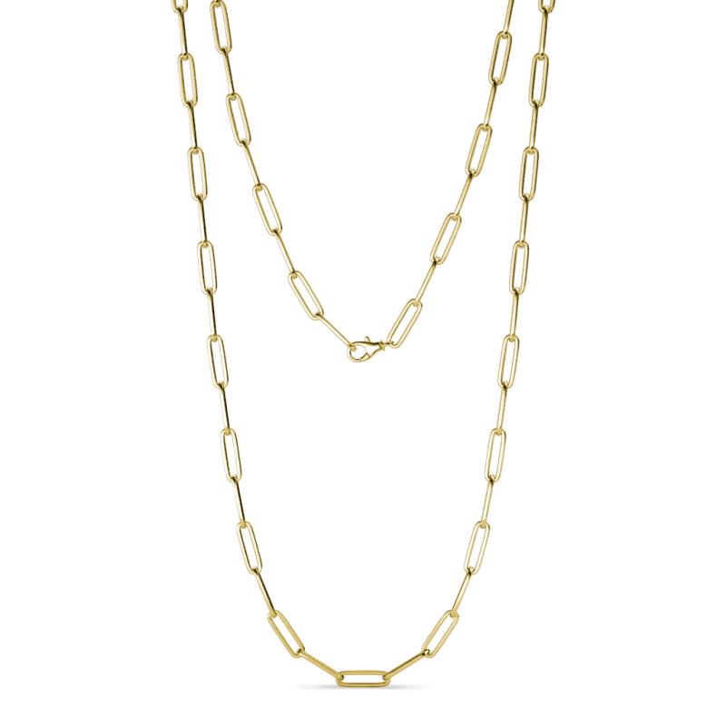 Sandra Medium Rectangle (14.00 x 4.20 mm) Light Weight Paperclip Chain Necklace 