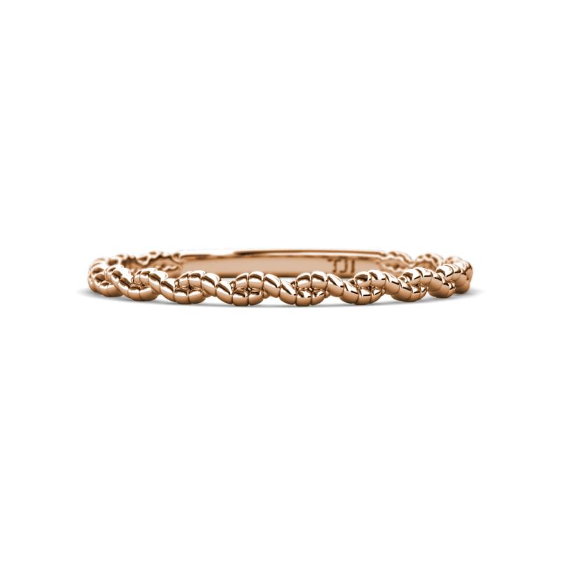 Rosa 2.00 mm Twisted Rope Wedding Band 