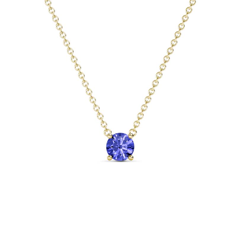Juliana 4.50 mm Round Tanzanite Solitaire Pendant Necklace 