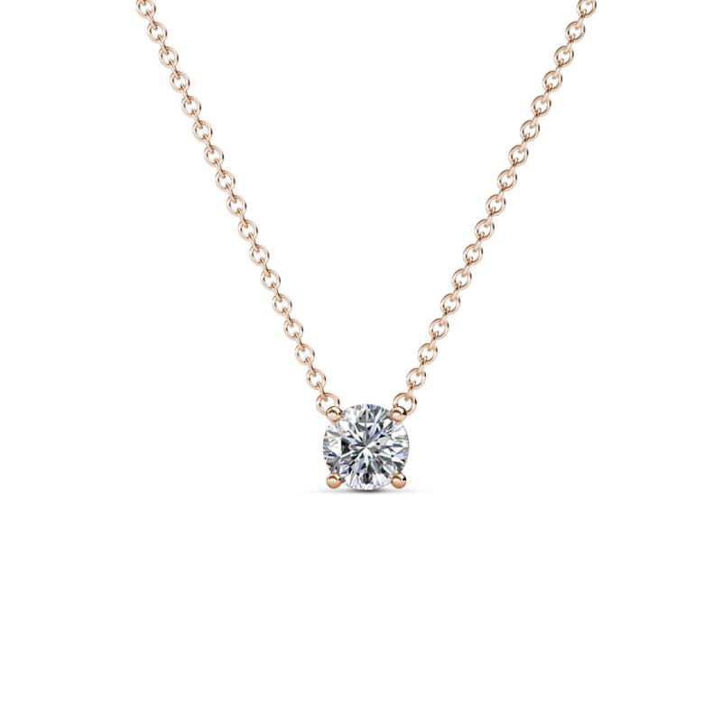 Juliana 4.50 mm Round Diamond Solitaire Pendant Necklace 