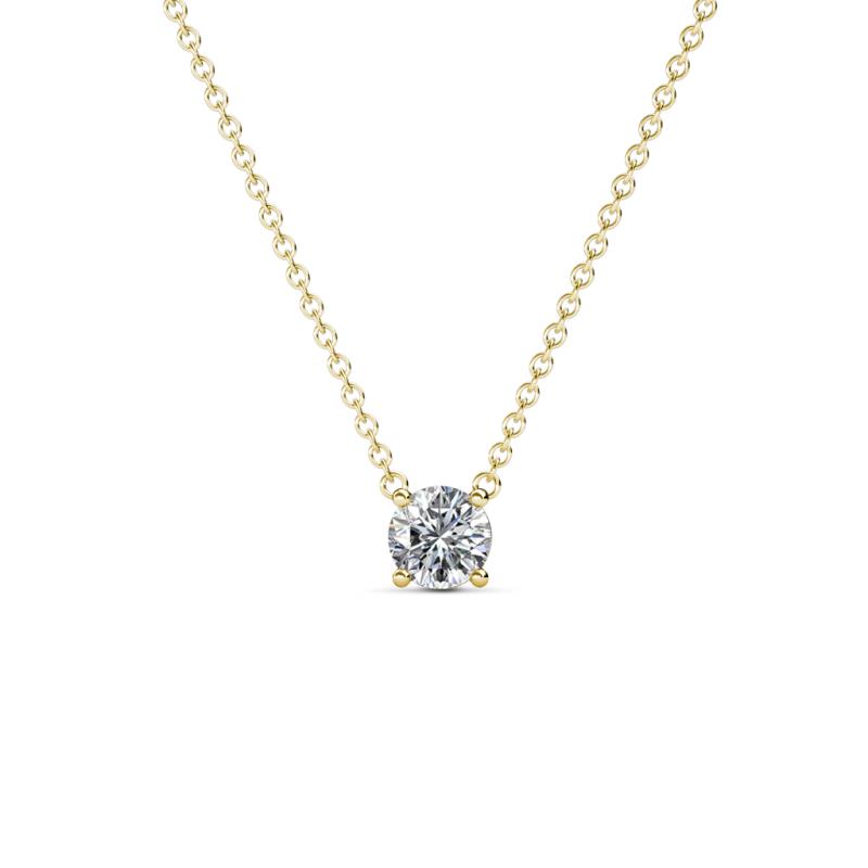 Juliana 4.50 mm Round Lab Grown Diamond Solitaire Pendant Necklace 