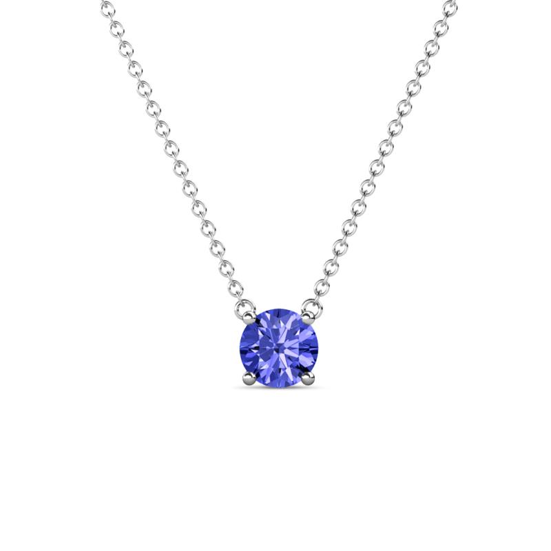 Juliana 5.00 mm Round Tanzanite Solitaire Pendant Necklace 