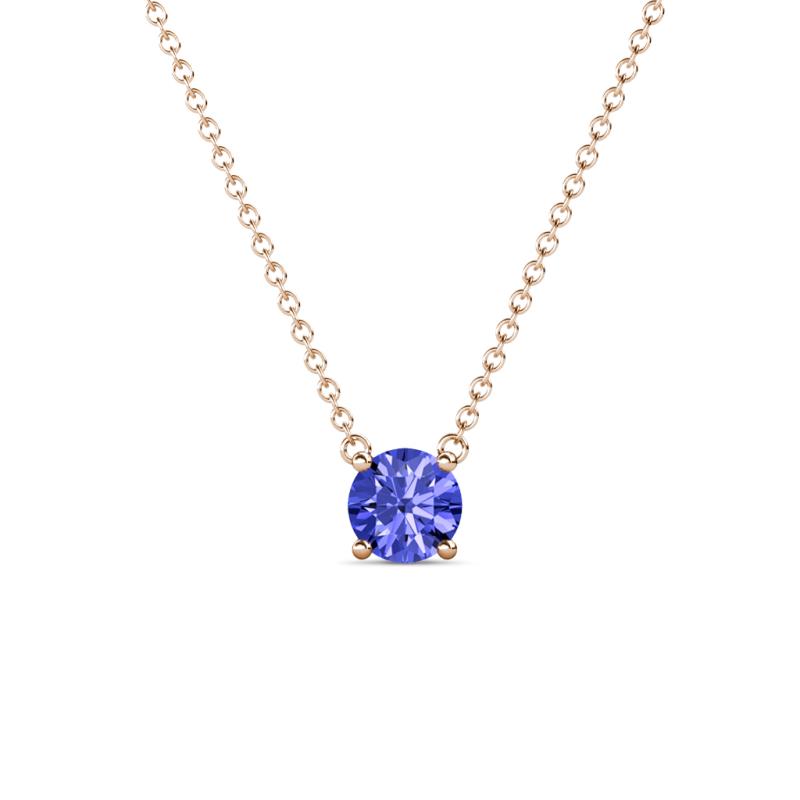 Juliana 5.00 mm Round Tanzanite Solitaire Pendant Necklace 