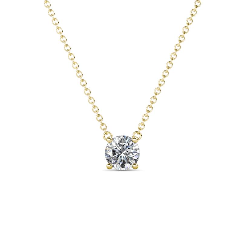 Juliana 5.00 mm Round Diamond Solitaire Pendant Necklace 