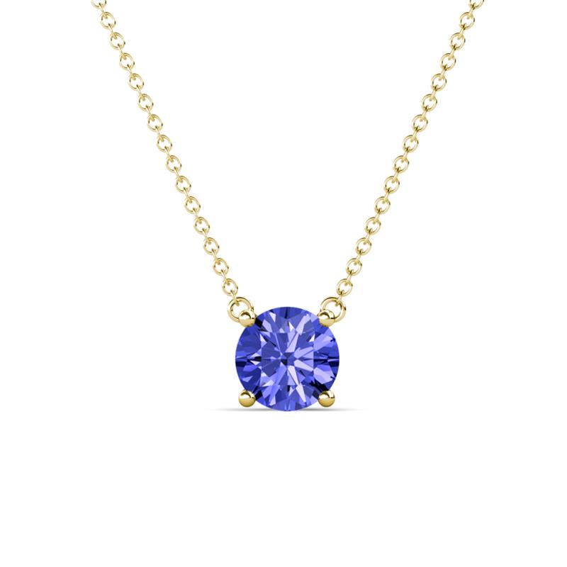 Juliana 6.50 mm Round Tanzanite Solitaire Pendant Necklace 