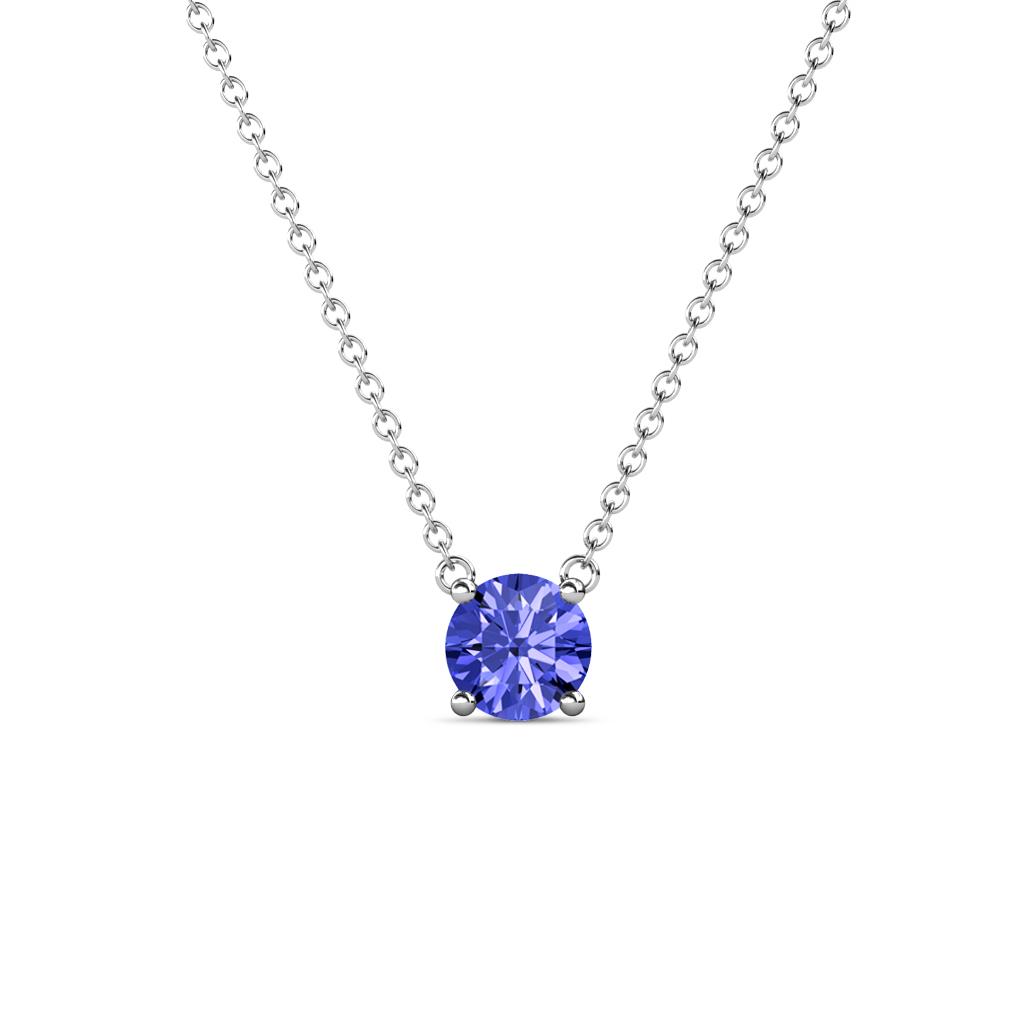 Juliana 5.40 mm Round Tanzanite Solitaire Pendant Necklace 