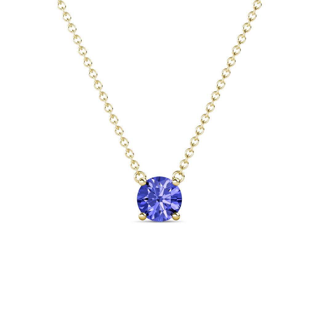 Juliana 5.40 mm Round Tanzanite Solitaire Pendant Necklace 