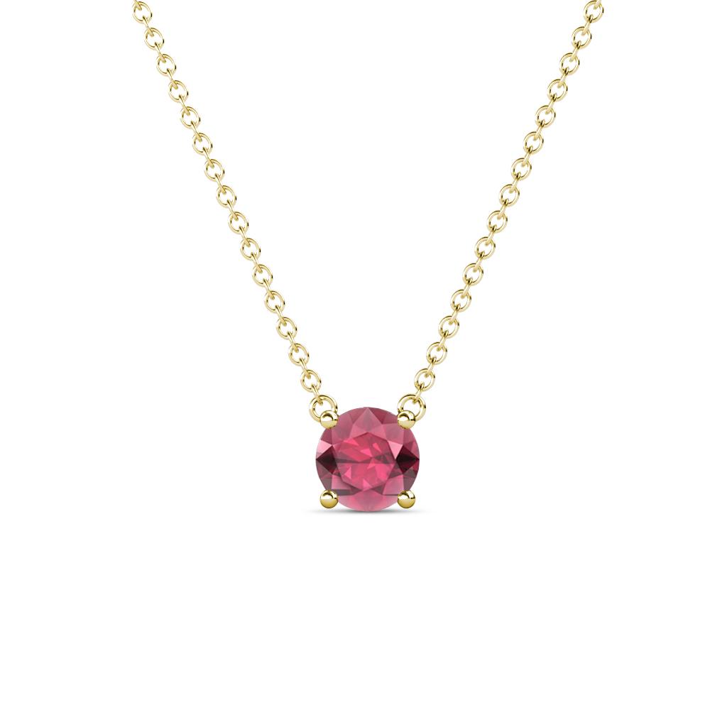 Juliana 5.40 mm Round Rhodolite Garnet Solitaire Pendant Necklace 