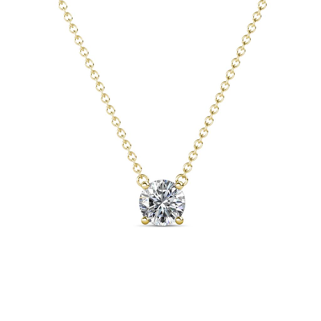 Juliana 5.40 mm Round Diamond Solitaire Pendant Necklace 