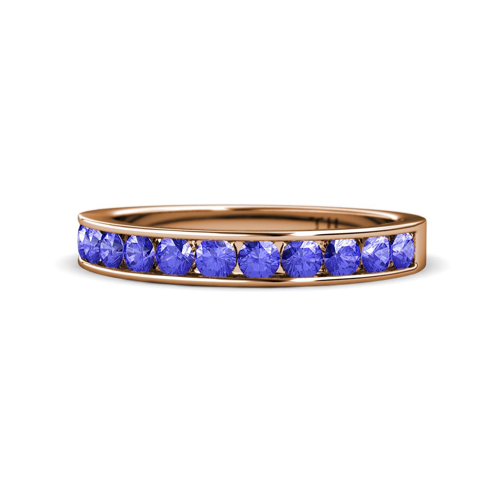 Kathiryn 2.70 mm Tanzanite 11 Stone Wedding Band 