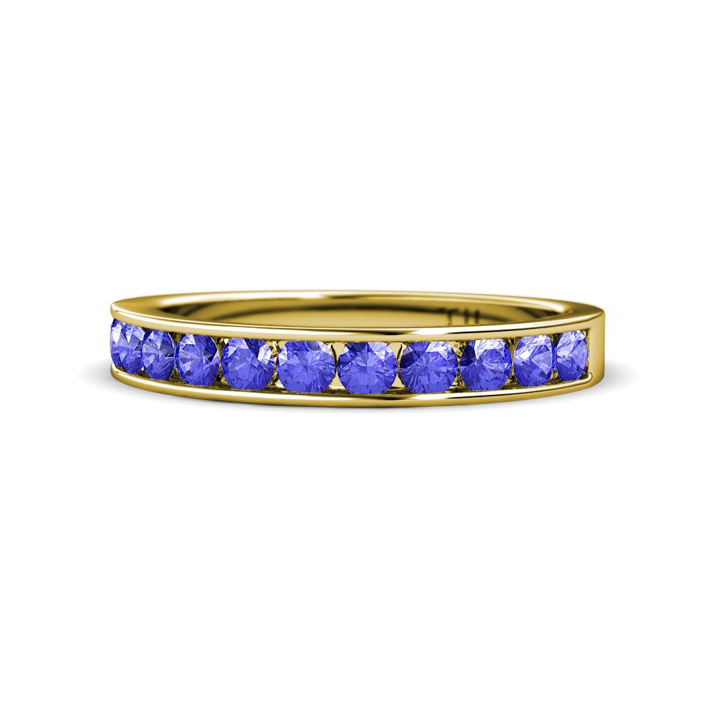 Kathiryn 3.00 mm Tanzanite 11 Stone Wedding Band 