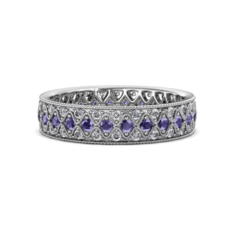 Cailyn Iolite Three Row Eternity Band 