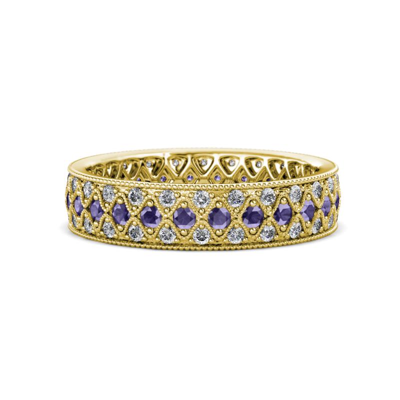 Cailyn Iolite Three Row Eternity Band 