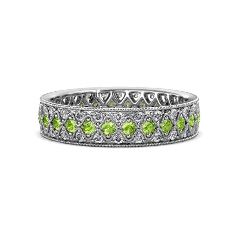 Cailyn Peridot Three Row Eternity Band 